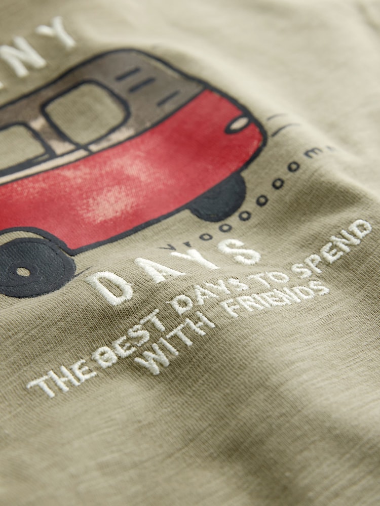 Blue/Green/Coral Transport - छोटो पजामा 3 प्याक (9महिना-8वर्ष) - 10मध्ये 10 तस्बिर