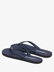 Superdry Navy Core Essential Flip Flops - Image 4 of 5