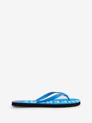 Superdry Blue Core Essential Flip Flops - Image 1 of 1