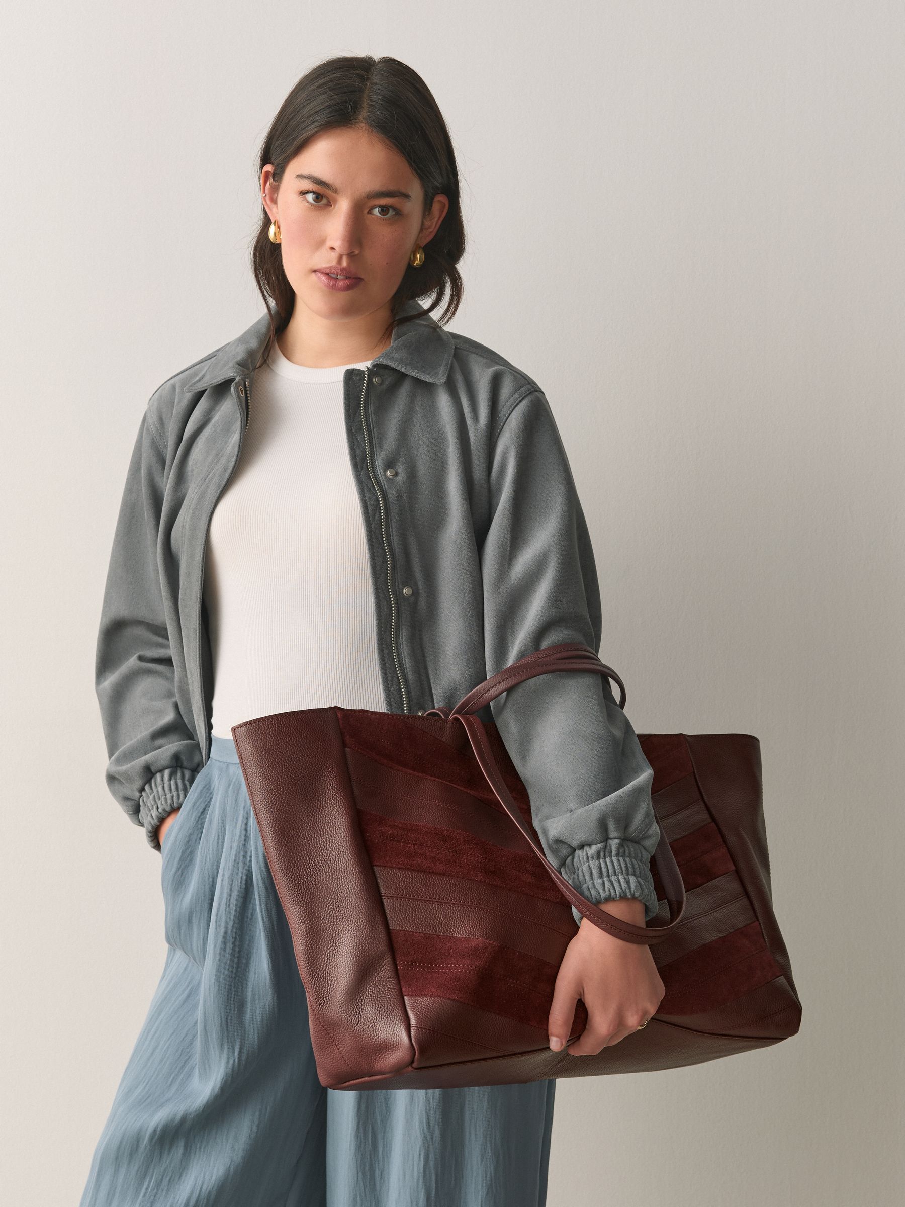 Buy Berry N. Premium Leather Pannel Shoulder Bag from the Next UK ...