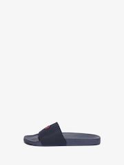 Superdry Navy SD Co Logo Sliders - Image 2 of 8