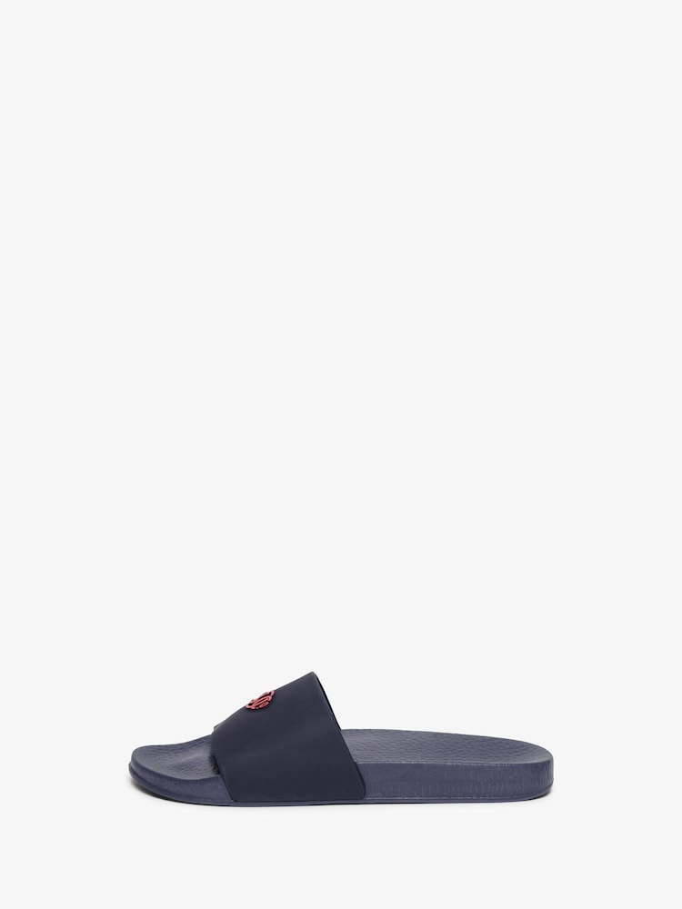 Superdry Navy SD Co Logo Sliders - Image 2 of 8