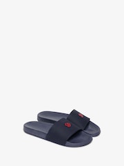 Superdry Navy SD Co Logo Sliders - Image 3 of 8