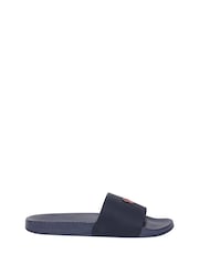 Superdry Navy SD Co Logo Sliders - Image 8 of 8