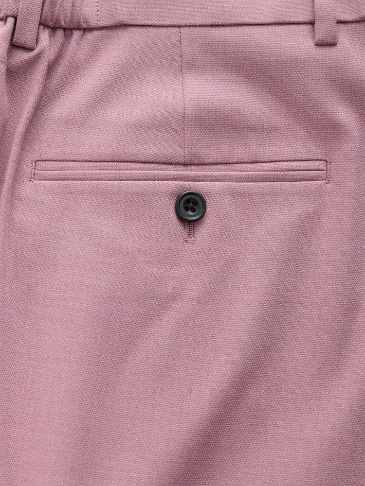 Pink Muscle Fit Elasticated Waist Motionflex Stretch Smart Trousers - Image 9 of 9 Pink Muscle Fit Elasticated Waist Motionflex Stretch Smart Trousers - Image 9 of 9