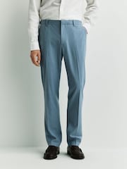 Gaiši zils - Pieguļošs piegriezums - Elastīgas jostasvietas Motionflex Stretch viedās bikses - Attēls 1 no 11