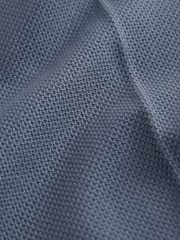 Blue Textured Cotton Smart Chinos - Image 6 of 9