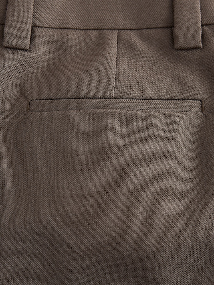Neutral N.Premium Loose Fit Twin Pleat Wool Blend Smart Trousers - Image 11 of 11