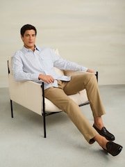 Stone Textured Cotton Smart Chinos - Image 3 of 10