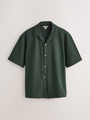 Burgundy Red/Navy Blue/Green Regular Fit Short Sleeve Revere Collar Jersey Shirts 3 Pack - Image 5 of 7