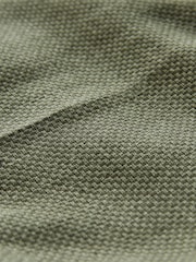 Green Regular Tapered Fit Textured Linen Blend Smart Trousers - Image 10 of 10