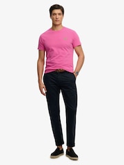 Superdry Bright Fluro Pink Essential Logo Emb T-Shirt - Image 3 of 7