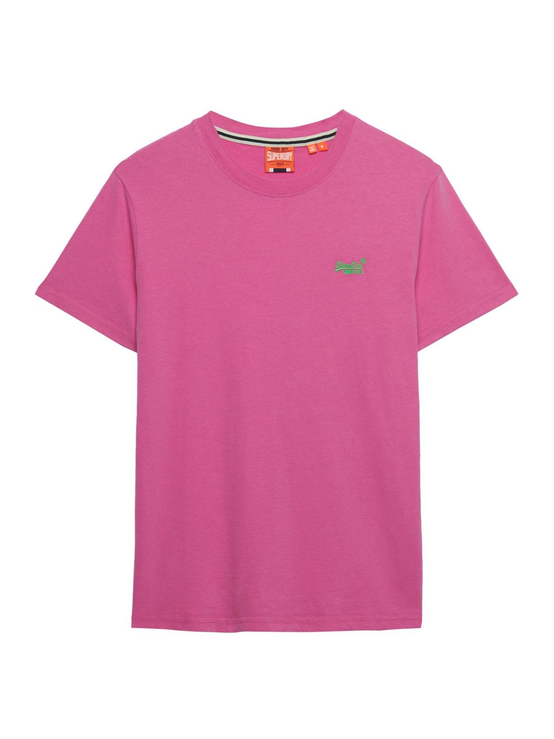 Buy Superdry Bright Fluro Pink Essential Company Logo Embroidered
