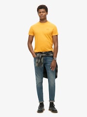 Superdry Yellow Essential Logo Embroidered T-Shirt - Image 3 of 9