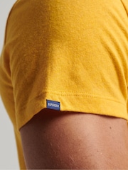 Superdry Yellow Essential Logo Embroidered T-Shirt - Image 5 of 9