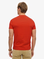 Superdry Orange Essential Logo Emb T-Shirt - Image 2 of 7