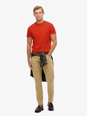 Superdry Orange Essential Logo Emb T-Shirt - Image 3 of 7