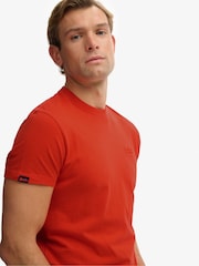 Superdry Orange Essential Logo Emb T-Shirt - Image 4 of 7