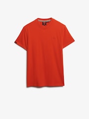 Superdry Orange Essential Logo Emb T-Shirt - Image 6 of 7