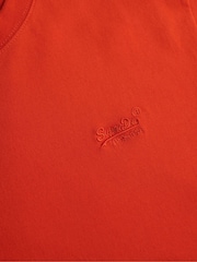 Superdry Orange Essential Logo Emb T-Shirt - Image 7 of 7