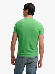 Superdry Bright Green Tonal Essential Logo Emb T-Shirt - Image 4 of 6
