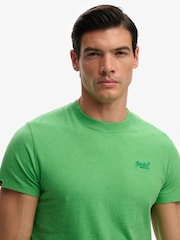 Superdry Bright Green Tonal Essential Logo Emb T-Shirt - Image 5 of 6