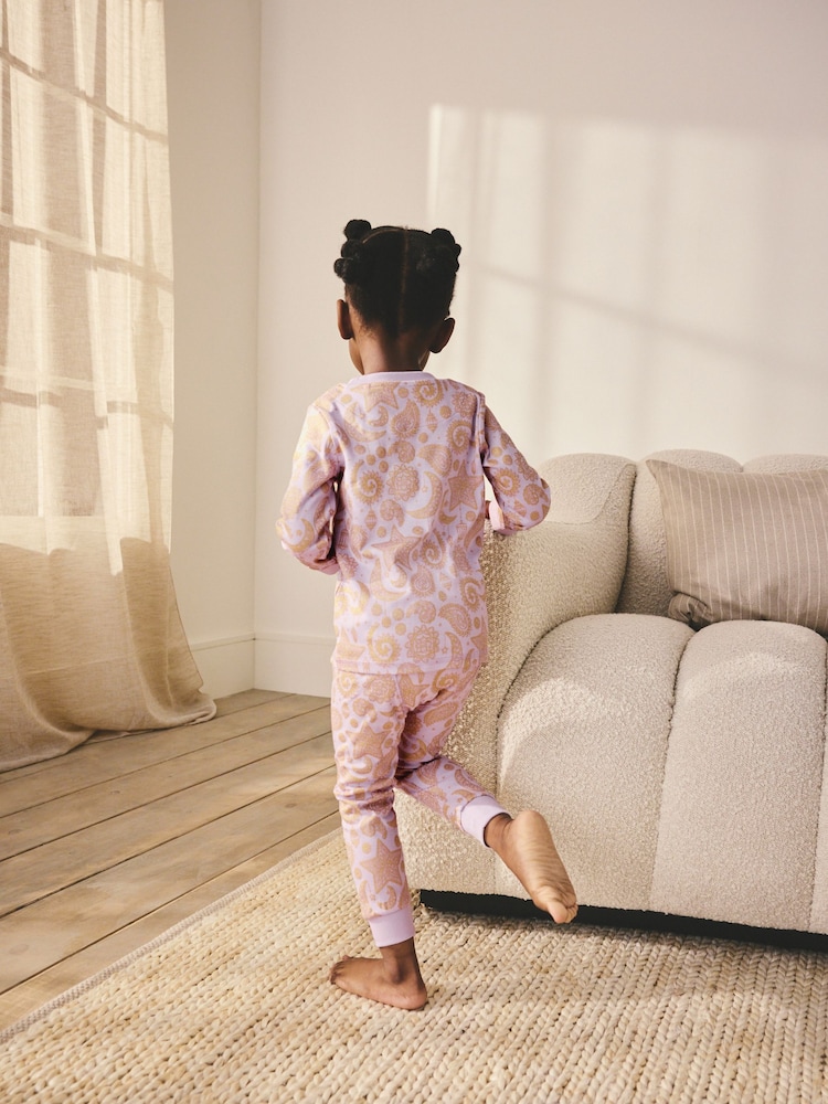 Lilac Purple EID Snuggle Pyjamas Set (9mths-12yrs) (9mths-12yrs) - Image 4 of 4