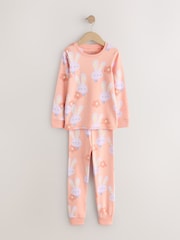 Coral Pink Bunny Easter Bunny Snuggle Pyjamas (9mths-10yrs) - Image 4 of 8