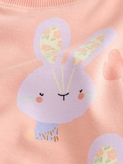 Coral Pink Bunny Easter Bunny Snuggle Pyjamas (9mths-10yrs) - Image 8 of 8
