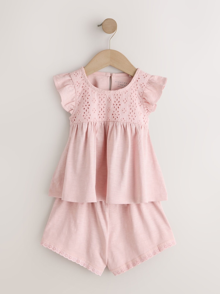 Pink/Green Short Pyjamas 2 Pack (9mths-8yrs) - Image 2 of 6