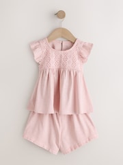 Pink/Green Short Pyjamas 2 Pack (9mths-8yrs) - Image 7 of 11