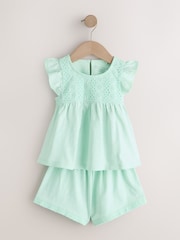 Pink/Green Short Pyjamas 2 Pack (9mths-8yrs) - Image 8 of 11