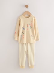 Pink/Yellow floral Snuggle Pyjamas 3 Pack (9mths-12yrs) - Image 9 of 13
