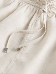 Black/Neutral Shorts 2 Pack with Linen - Image 4 of 9