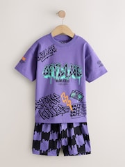 Black/Purple Grafiti - Коротка піжама 3 Pack (4-16роки) - Image 10 of 13