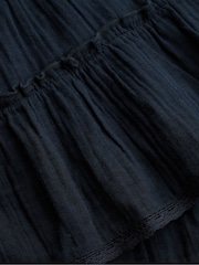 Superdry Navy Cheesecloth Tiered Mini Skirt - Image 2 of 2
