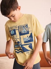 Blue/Yellow/Grey Surf - حزمة من 3 بيجامات قصيرة (3-16 سنة) - صورة 5 من 5