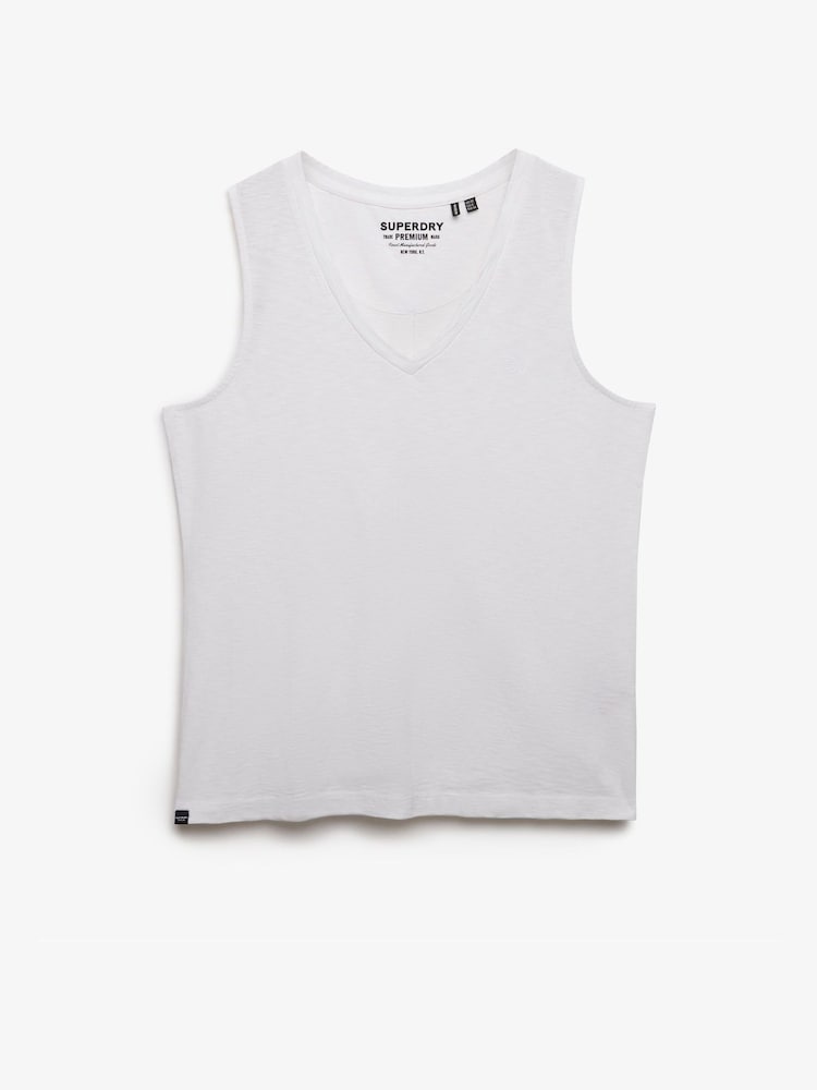 Superdry White Studios V-Neck Vest - Image 6 of 6