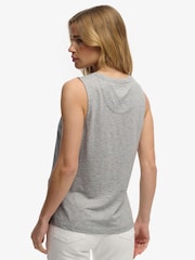 Superdry Grey Scoop Neck Tank - Image 2 of 7