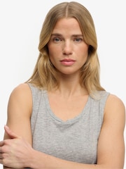 Superdry Grey Scoop Neck Tank - Image 5 of 7