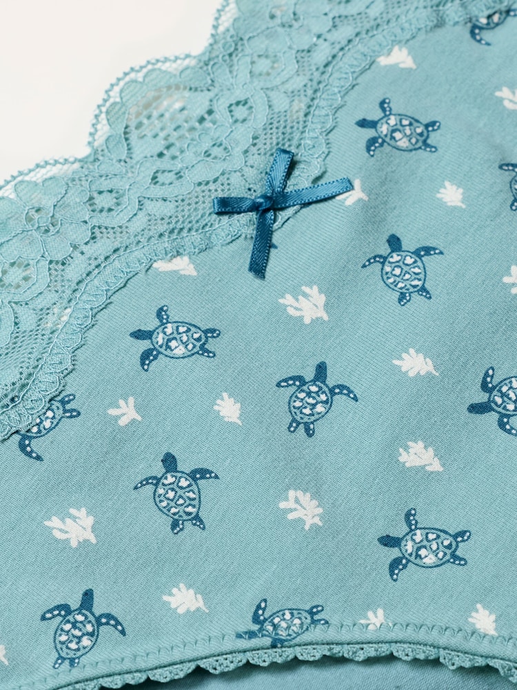 FatFace Green Haze Turtle Sea Life Classic Knickers - Image 2 of 2