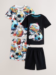 Football multi-lumineux - Lot de 2 pyjamas courts (3-16 ans) - Image 4 de 6