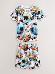 Football multi-lumineux - Lot de 2 pyjamas courts (3-16 ans) - Image 6 de 6