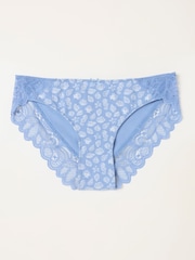 FatFace Blue Sketched Shell Classic Knickers - Image 1 of 2