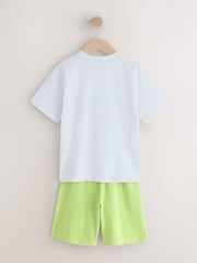 Green/Purple Monster Skate Short Pyjamas 2 Pack (3-16yrs) - Image 4 of 6