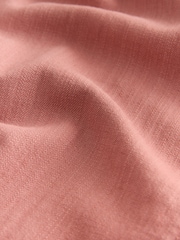 Rust Brown Barrel Leg Scarf Belt Trousers With Linen - Image 6 of 8