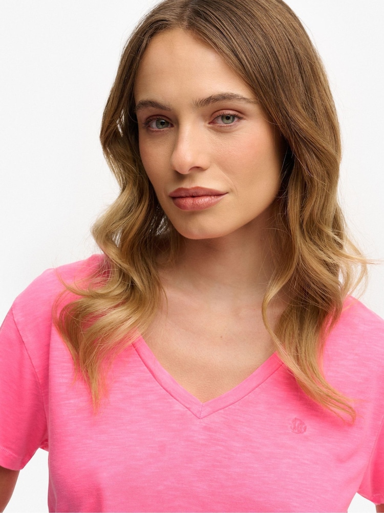 Superdry Fluro Pink T-Shirt - Image 2 of 6