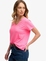 Superdry Fluro Pink T-Shirt - Image 3 of 6