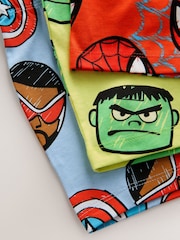 Red/Blue/Green Marvel Short Pyjamas 3 Pack (12mths-11yrs) - Image 14 of 14