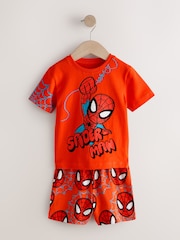 Red/Blue/Green Marvel Short Pyjamas 3 Pack (12mths-11yrs) - Image 4 of 8